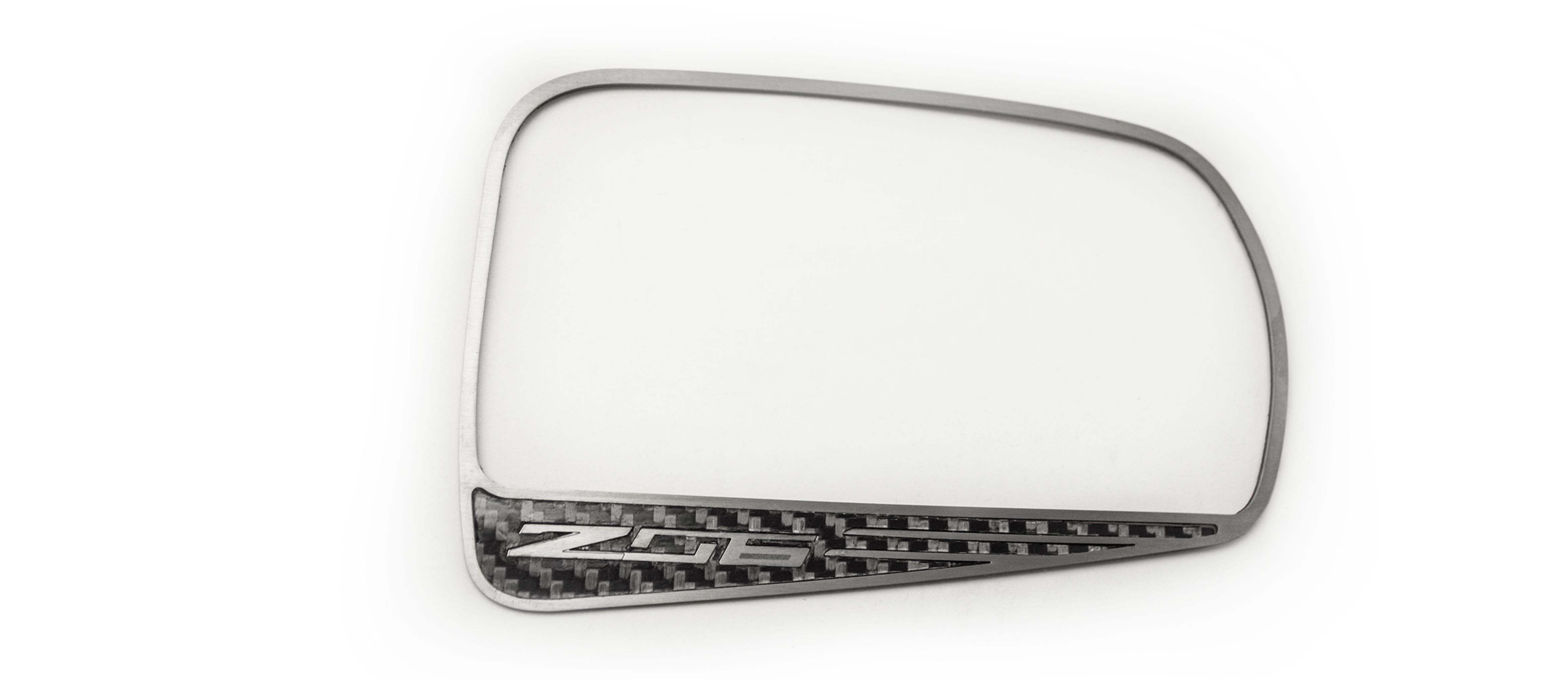 2015-2019 Z06 Corvette Carbon Side View Mirror Trim Carbon Fiber Side View Mirror Trim C7 Z06